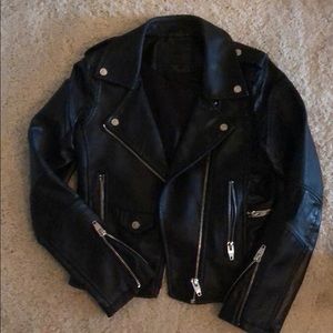 Blank nyc faux leather moto jacket